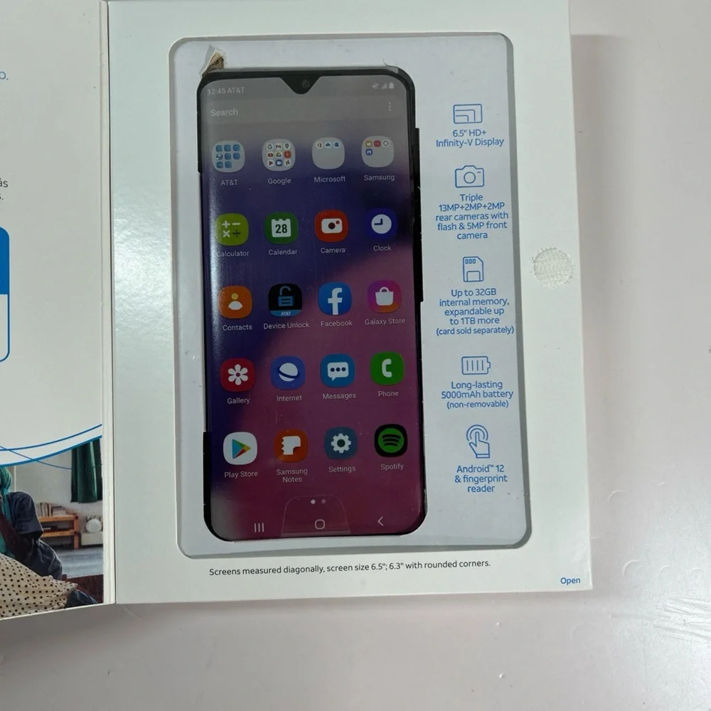 AT&T Prepaid Samsung Galaxy A03s 32GB Black Smartphone 6.5